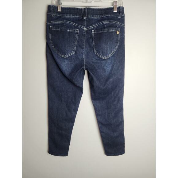 Democracy Ab Solution Dark Wash jeans sz 10 slim fit slimming tummy control - Picture 2 of 9